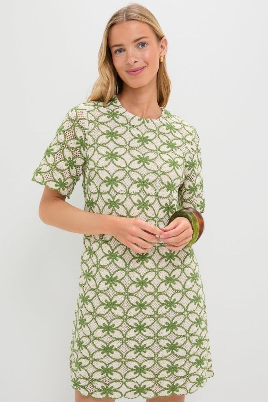 Tuckernuck Fern Crochet Belclaire Dress NWT